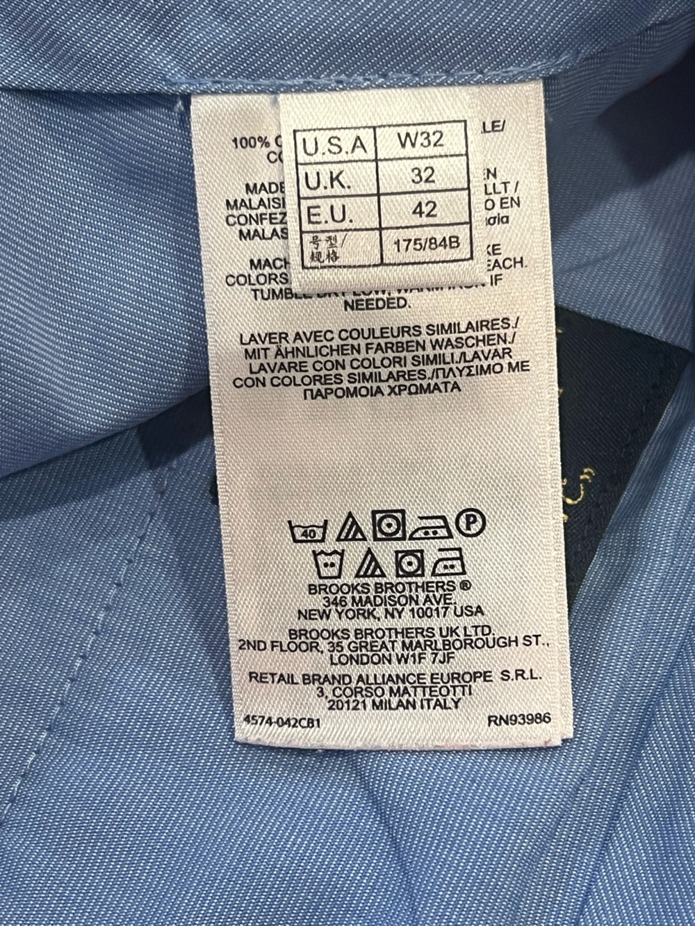 Brooks Brothers Lightweight Advantage Chino Shorts Bright Red Waist 32 - Picture 9 of 11